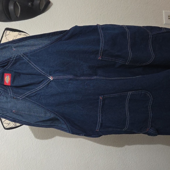 Mens Dickies Dark Blue Overalls 38x30 - Picture 5 of 6
